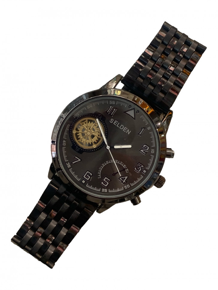 EMMANUEL (10-1050w) Стильний чоловічий наручний годинник на браслеті. 