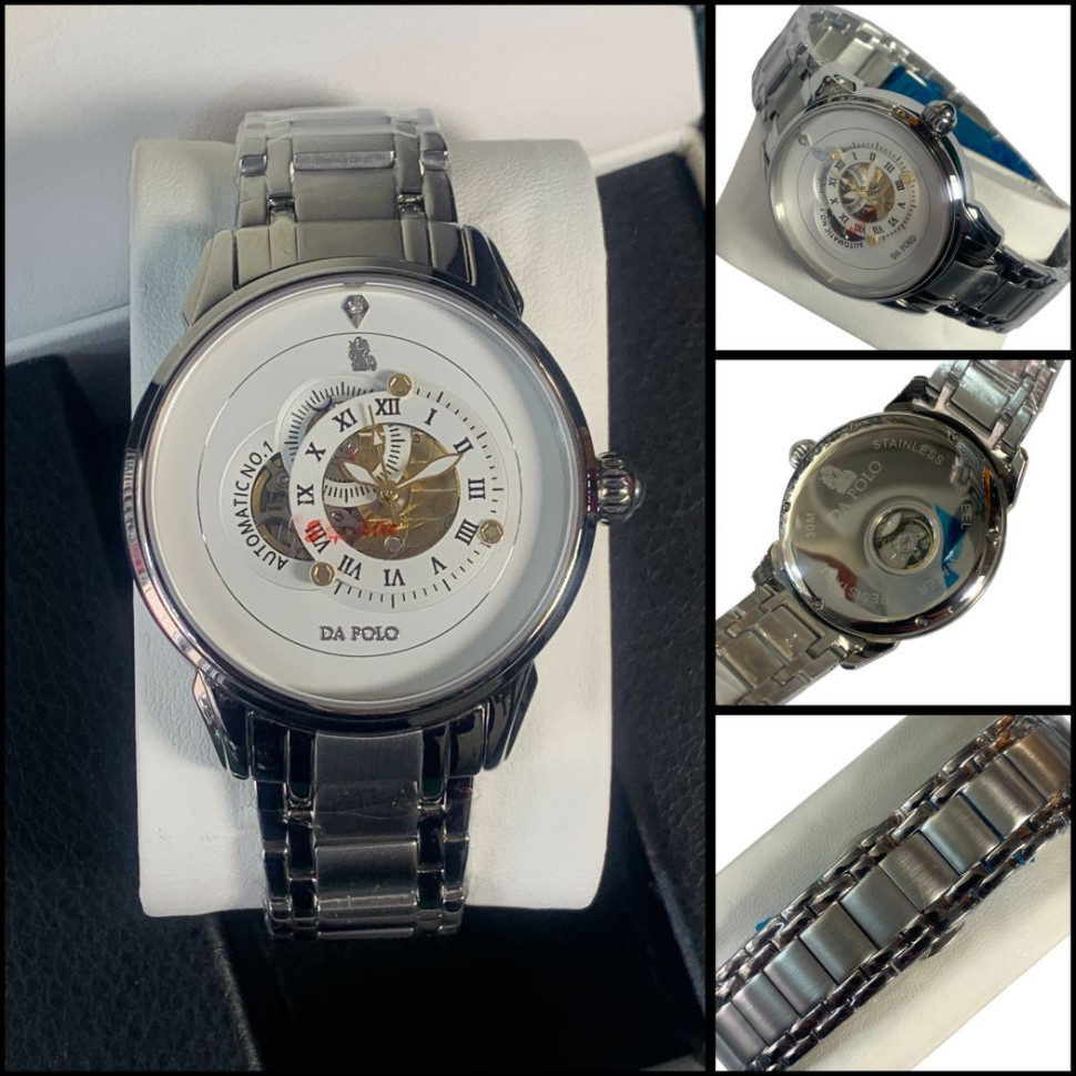 DA POLO(17500 w) Чоловічий механічний годинник від бренду PARKER 3388-8.