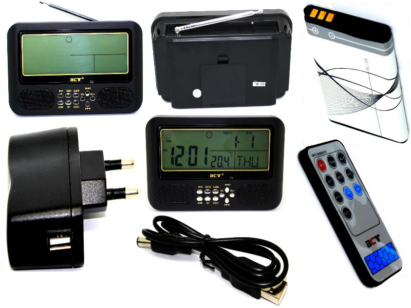 MP3 ALARM AND RADIO CLOCK